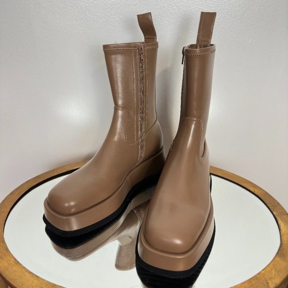 JEFFREY CAMPBELL Synth Platform Boot in Taupe Size US 8 - Picture 3 of 11